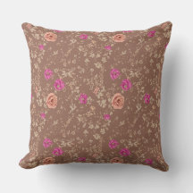 Hell karamellfarbene Vintage-Blumen