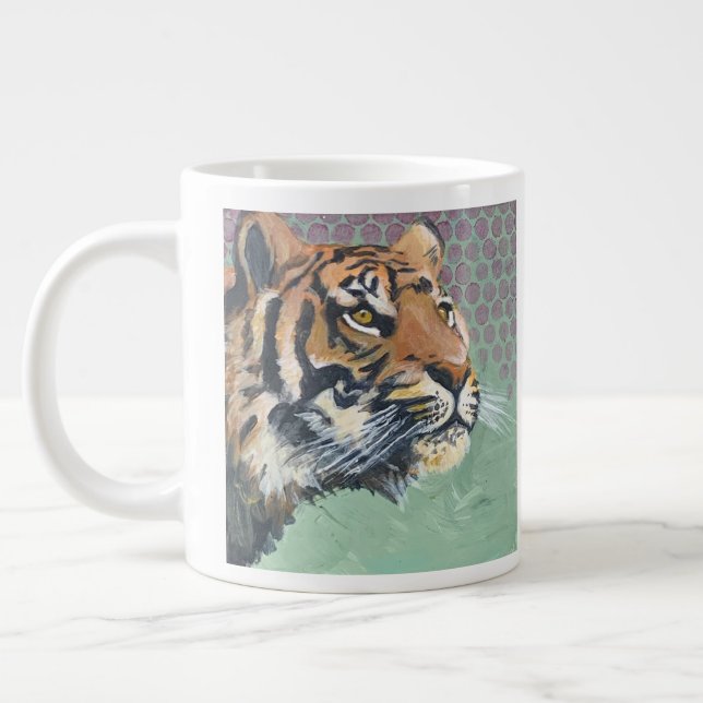 Hell leuchtend Jumbo-Tasse (Links)