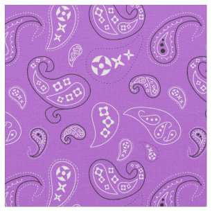 Hell Lila Paisley Western Bandana Stoff
