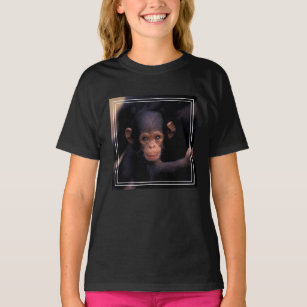Hell-Mit Augen Schimpanse T-Shirt