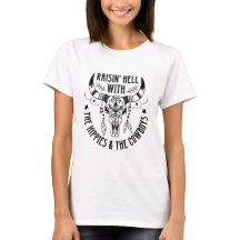 Hell mit Hippies und Cowboys-T - Shirt anheben