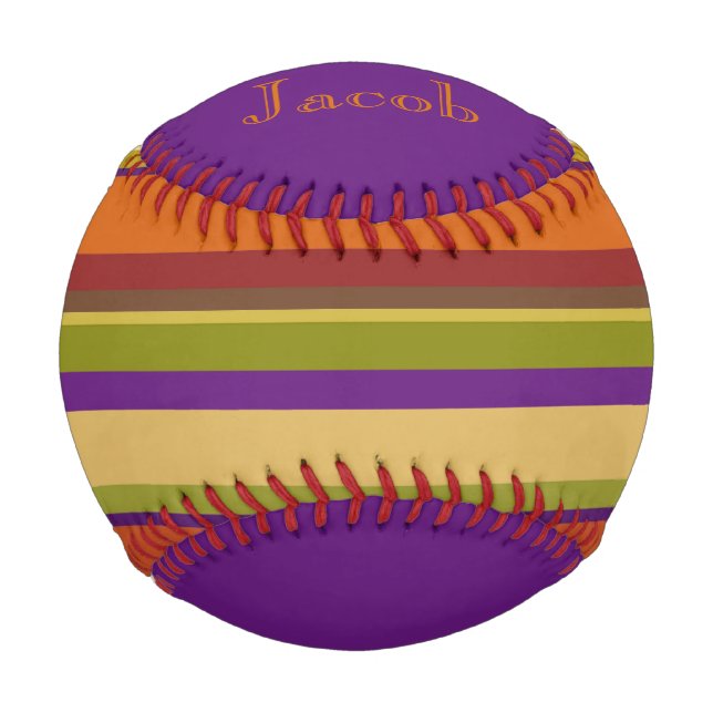 Hell, modern, funky und lustig personalisiert baseball (Vorderseite)