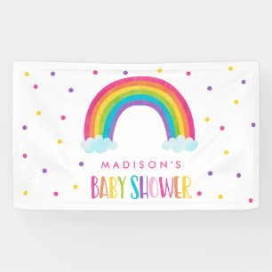 Hell Rainbow Baby Dusche Willkommen Banner