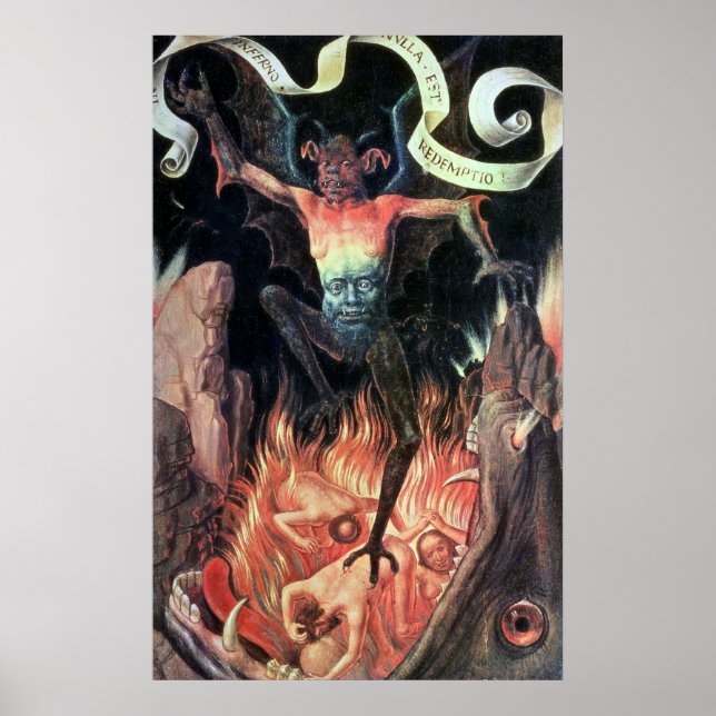 Hell, rechte Handtafel aus Triptych von irdischer  Poster (Vorne)