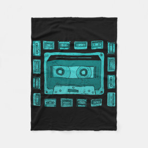Hell Teal Aqua Old School Tapes Teal Aqua Farbe G Fleecedecke