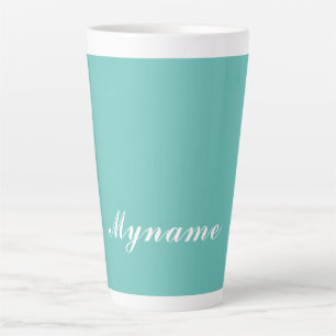 Hell Teal Trendige Moderne Minimalistische Schicke Milchtasse