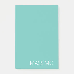 Hell Teal Trendige Moderne Minimalistische Schicke Post-it Klebezettel