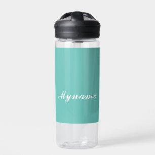 Hell Teal Trendige Moderne Minimalistische Schicke Trinkflasche