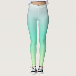Hell Türkis Moderne Ombre Leggings