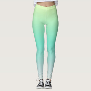 Hell Türkis Moderner Ombre Leggings