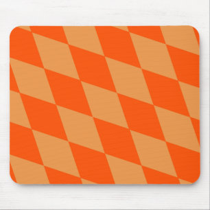 Hell und Dunkel Orange Harlequin Diamanten Dame  Mousepad