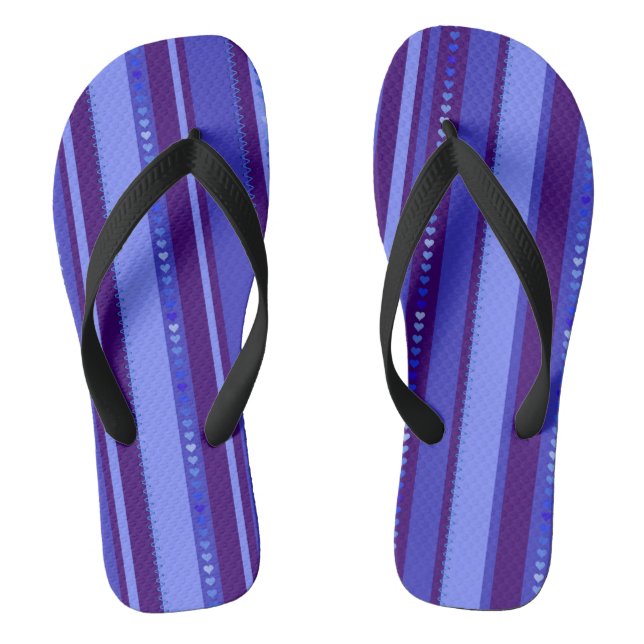 Hell- und Dunkelblau Flip Flops (Fußbett)