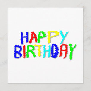 Hell und farbenfroh. Herzlichen Glückwunsch zum Ge Karte