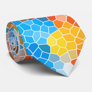 hell und farbenfroh krawatte