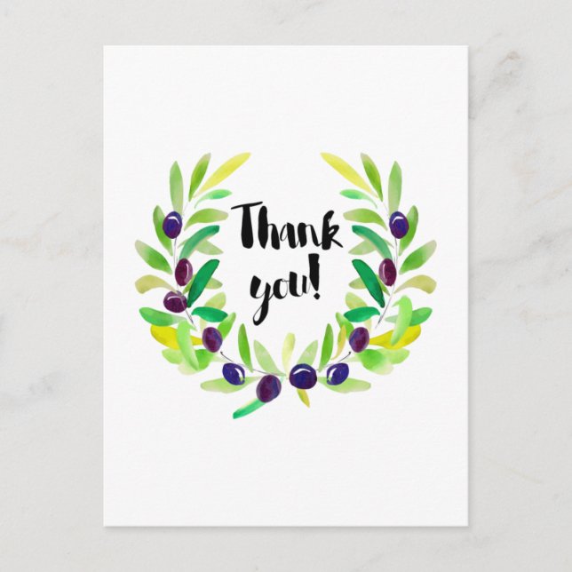 Hell und frisch Danke Postcard Postkarte (Vorderseite)