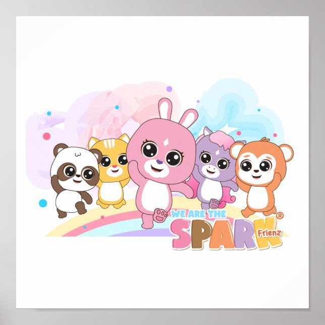 Hell und Fun Animal Frienz für Kinder Poster (Vorne)