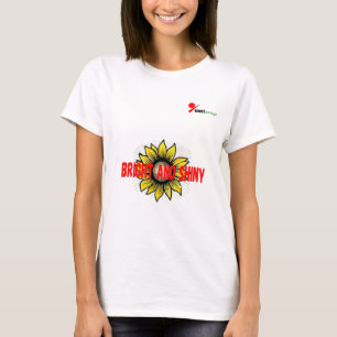 "Hell und Glänzend" Sonnenblumen-Zitat-T-Shirt T-Shirt