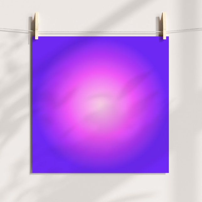 Hell und heißrosa violette Aura Ombre Poster (Light and Hot Pink Violet Aura Ombre Poster)
