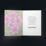 Hell und Niedlich Pink Lilies Happy Birthday Siste Karte<br><div class="desc">Helle und Niedliche Pink Lilies Happy Birthday Sister Card.</div>