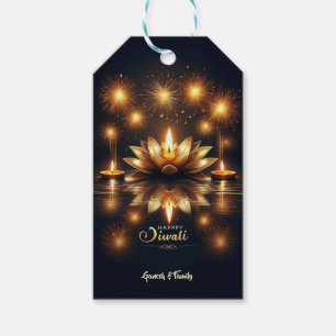 Hell und schön Diya in Lotus Diwali Geschenkanhänger