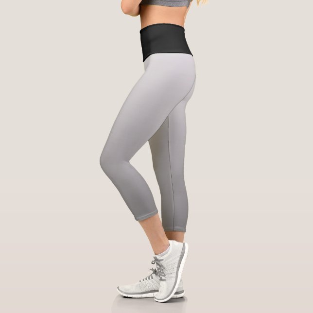 hell und schwarz capri leggings