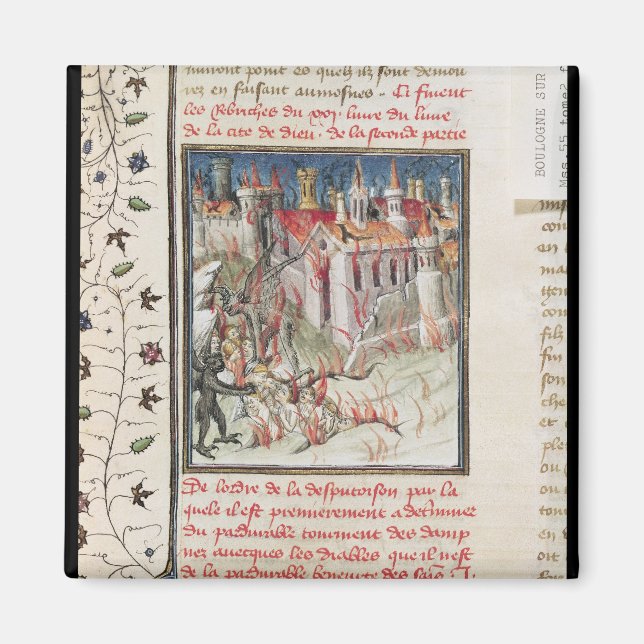 Hell, von 'De Civitate Dei' von St. Augustine Magnet (Vorne)