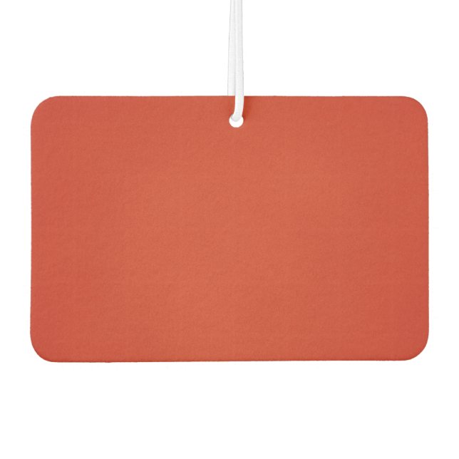 Hell Warm Red Grainy Textur Autolufterfrischer (Vorderseite)