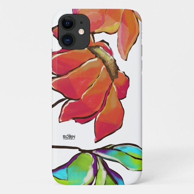 "Hell White Floral"-Gehäuse Case-Mate iPhone Hülle (Rückseite)