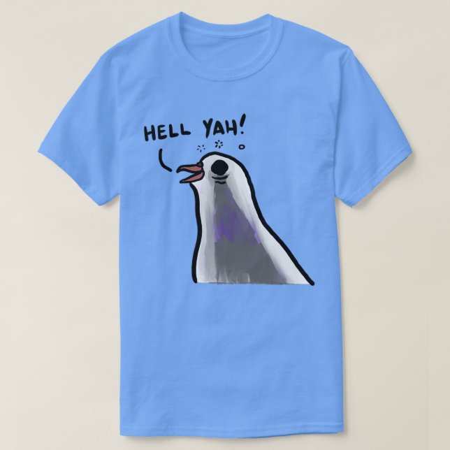Hell Yah Pigeon T-Shirt (Design vorne)