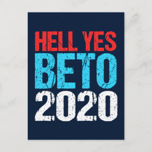 Hell Yes Beto 2020 Postkarte