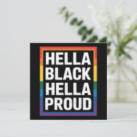 Hella Black Hella Proud Afrikanischer Gay Pride