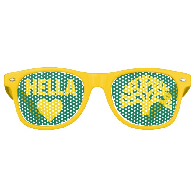 Hella Heart Oakland Oak Tree Party Brille Partybrille (Vorderseite)