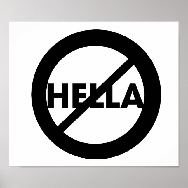 Hella ist kein Word Poster (Vorne)