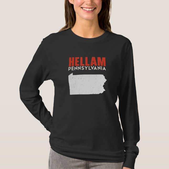 Hellam Pennsylvania USA State America Travel T-Shirt (Vorderseite)
