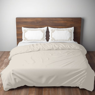 Hellbeige und weiße griechische Schlüsselgrenzwert Kissenbezug