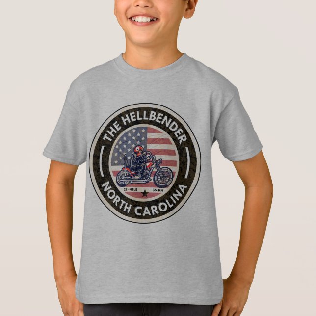 Hellbender Route 28 North Carolina T-Shirt (Vorderseite)
