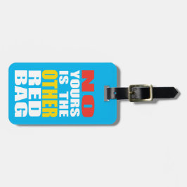 Hellblau anderer roter Taschen-Gepäckanhänger Gepäckanhänger