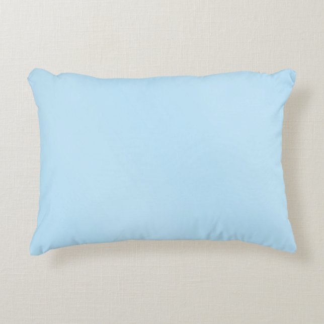 Hellblau Dekokissen (Vorderseite)