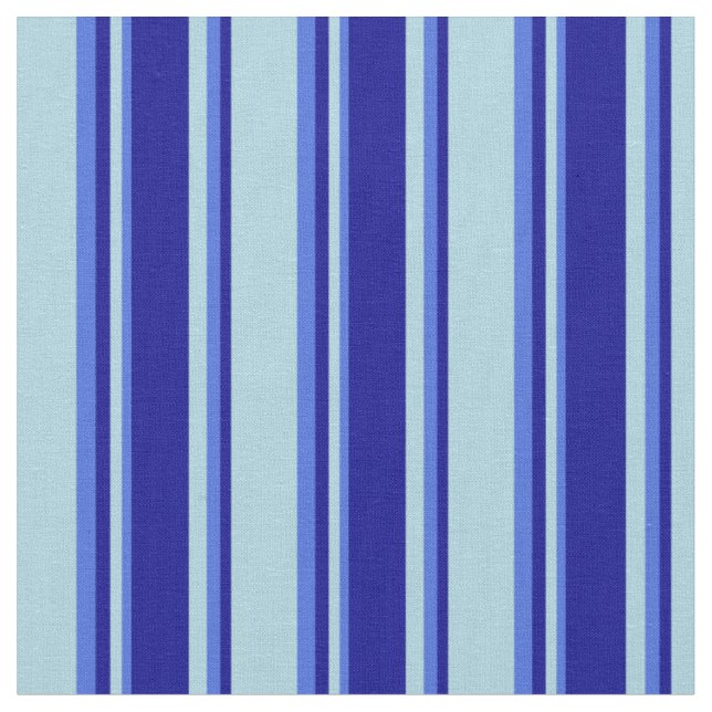 Hellblau, dunkelblau und königlich blaues Muster Stoff (Nahaufnahme)