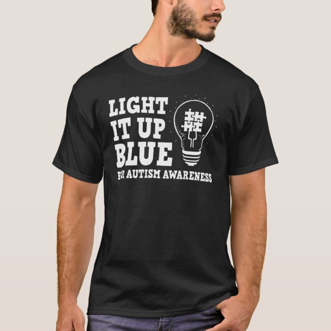 Hellblau für Autismus-Bewusstsein S Autistics 1 T-Shirt (Vorderseite)