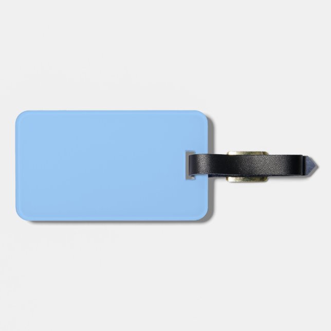 Hellblau Gepäckanhänger (Rückseite horizontal)