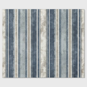 Hellblau gestreiftes Geschenkpapier mit Abnutzungs