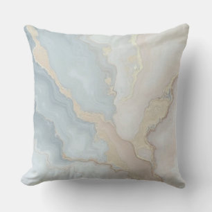 Hellblau Grau Beige Creme Abstrakte Kissen