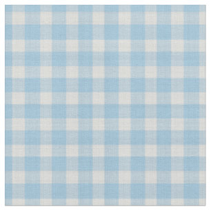 Hellblau kariert mit Kornblumenblau Stoff
