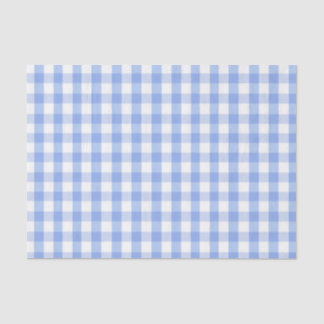 Hellblau kariertes Gartenseidenpapier Seidenpapier
