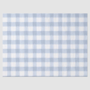 Hellblau kariertes Seidenpapier