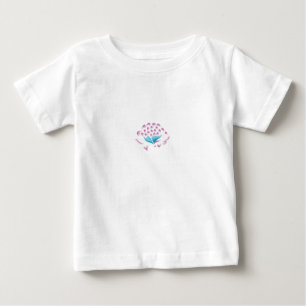 Hellblau Kornblume, Himmel Magenta, Mädchenhaft Baby T-shirt