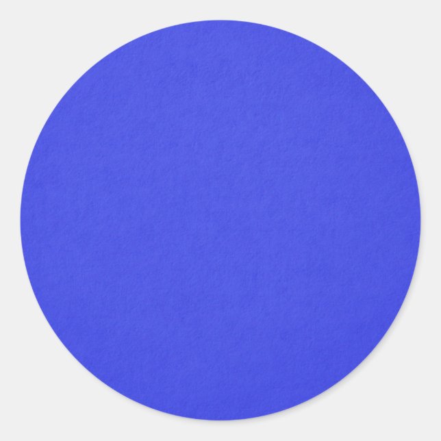 Hellblau, kräftig, runder aufkleber (Vorderseite)