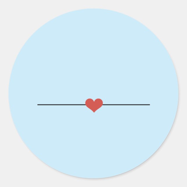 Hellblau machen Ihren eigenen Classic Round Sticke Runder Aufkleber (Vorderseite)