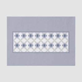 Hellblau mit Blumen Seidenpapier